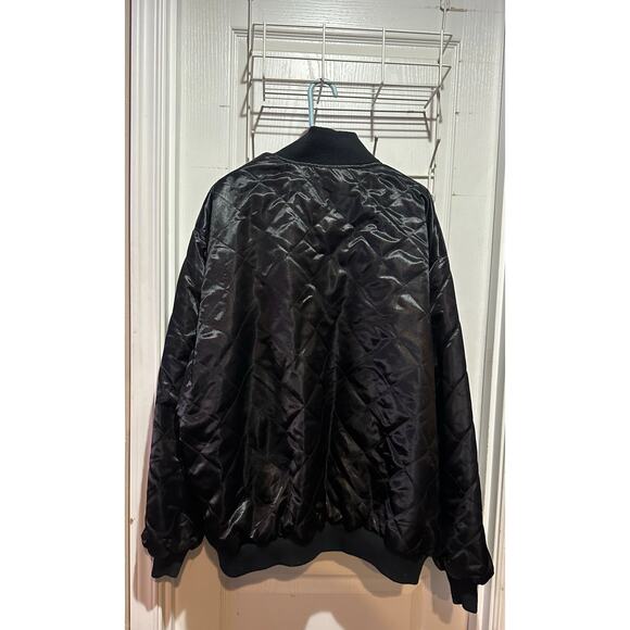 Vintage Y2k NBA G-III Bulls Reversible Jacket 5XL Patches Snap Button Carl Banks - Picture 4 of 10